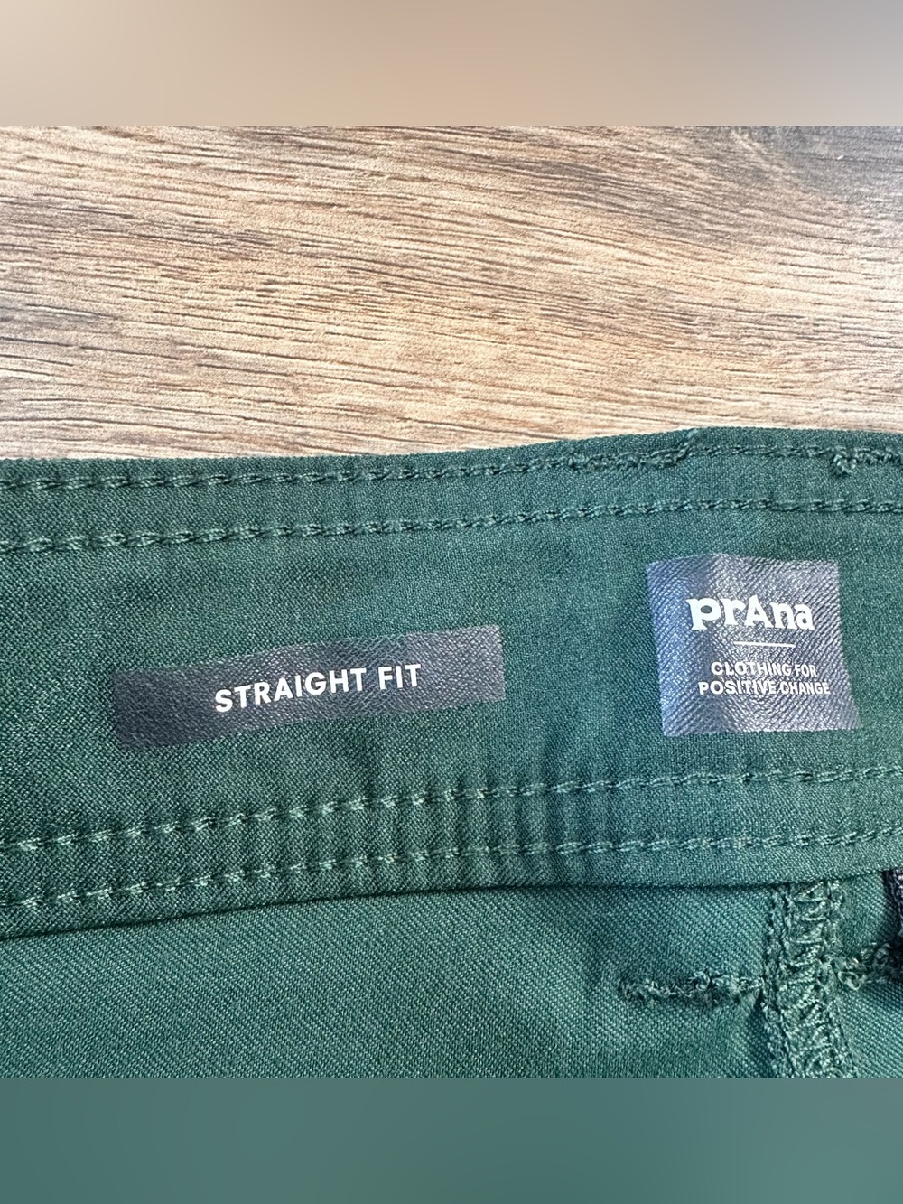 Prana Halle Straight Leg Pants Women 6 Green Hiking Stretch Mid Rise UPF Outdoor - Picture 4 of 13